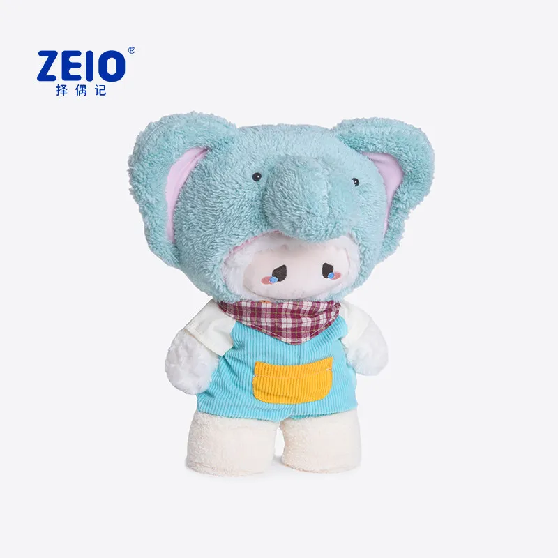 Фото Набор плюшевых игрушек ZEIO: скелетообразные мягкие игрушки в виде овечки и слоника, милые плюшевые игрушки для переодевания, подарок на день рождения для детей №2