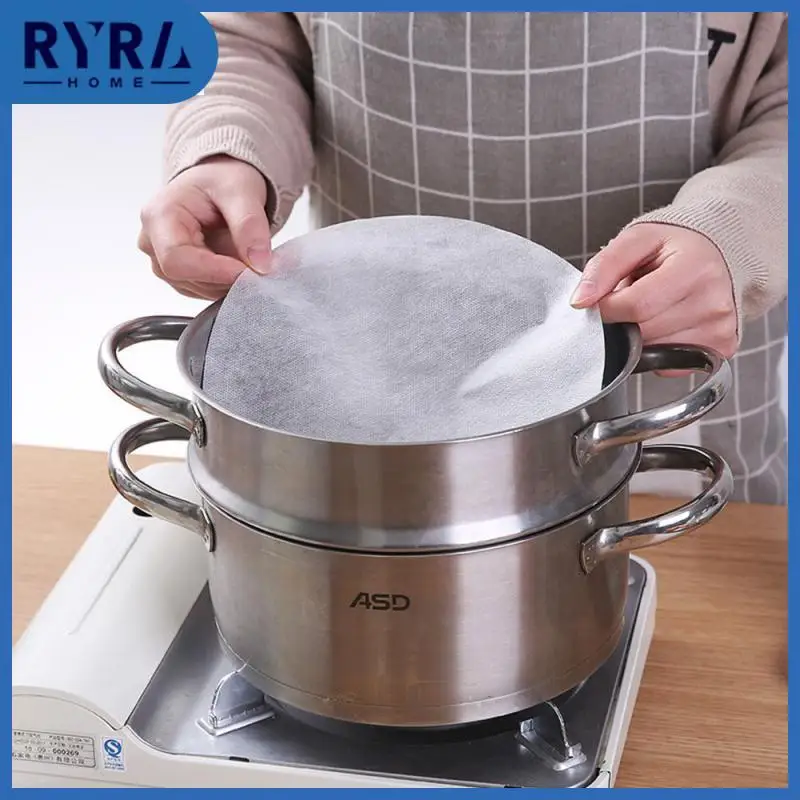 

Pp Material Household Food Grade Steamer Cloth Healthy Steamer Cloth Dry And Wet Dual-use Nonstick Disposable Steamer Paper 22cm