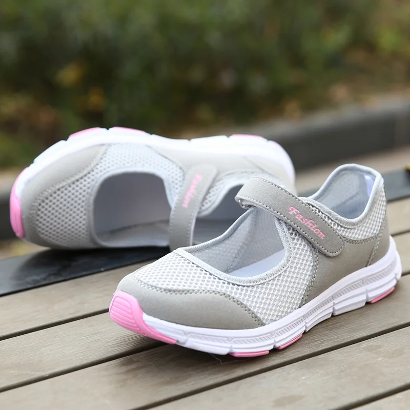 VIP Womens Walking Shoes Outdoor Fashion Breathable Casual Shoes Ladies Comfortable Soft Sole Lightweight Sneakers35-42