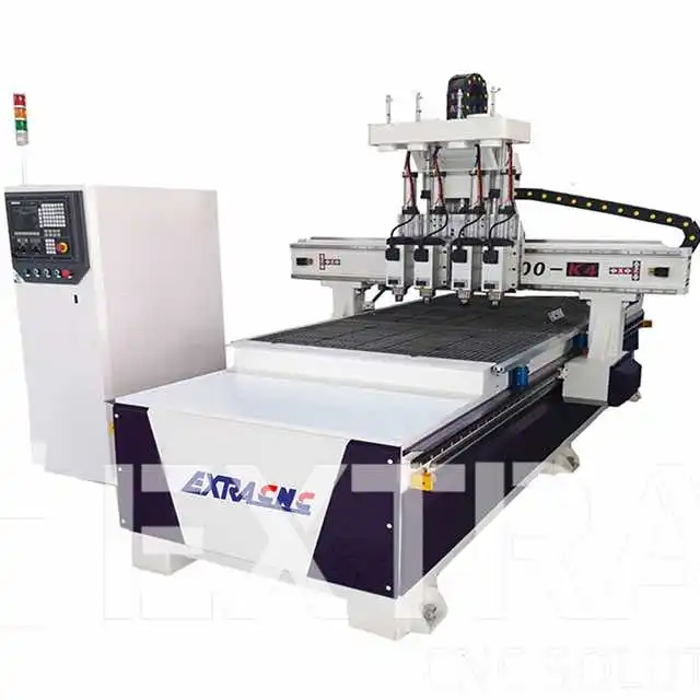 

Nesting Cnc Router 1325 1530 2030 Furniture Cabinet Four Head Cnc Router Engraving Machine With 4.5kw 6 kw Spindle