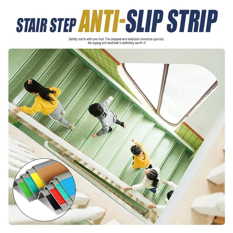 

2022 PVC Stair Step Anti-Slip Strip for Schools Kindergartens Indoor Outdoor Stairs Tiles Marble Floors @LS