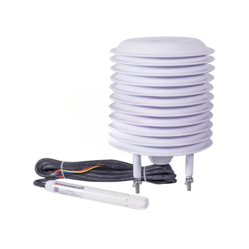 

RK330-01 Outside Online Air Temperature Humidity Sensor 4-20 mA Output With Solar Radiation Shield