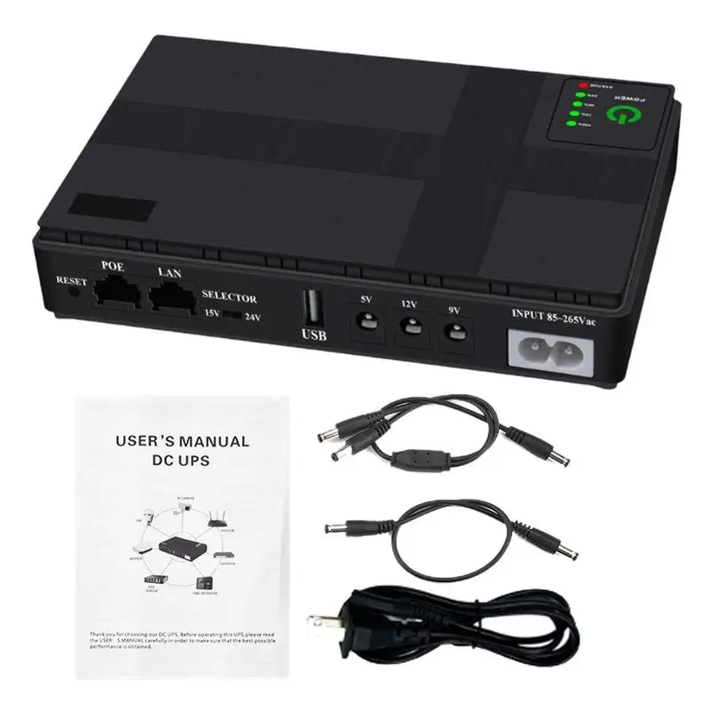 

10400 MAH Mini UPS Power Supply Modem Mini Power Uninterruptible Router Battery Pack Modem Mini Power Supply Speaker Output