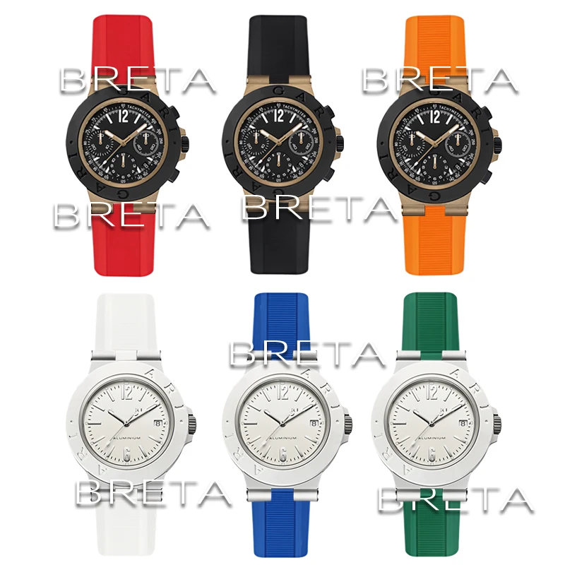 Фото Выпуклый силиконовый ремешок для часов Bvlgari серии DIAGONO, сменные ремешки для часов, аксессуары для модификации ремешков, браслет 22x8 мм, 22x7 мм №2