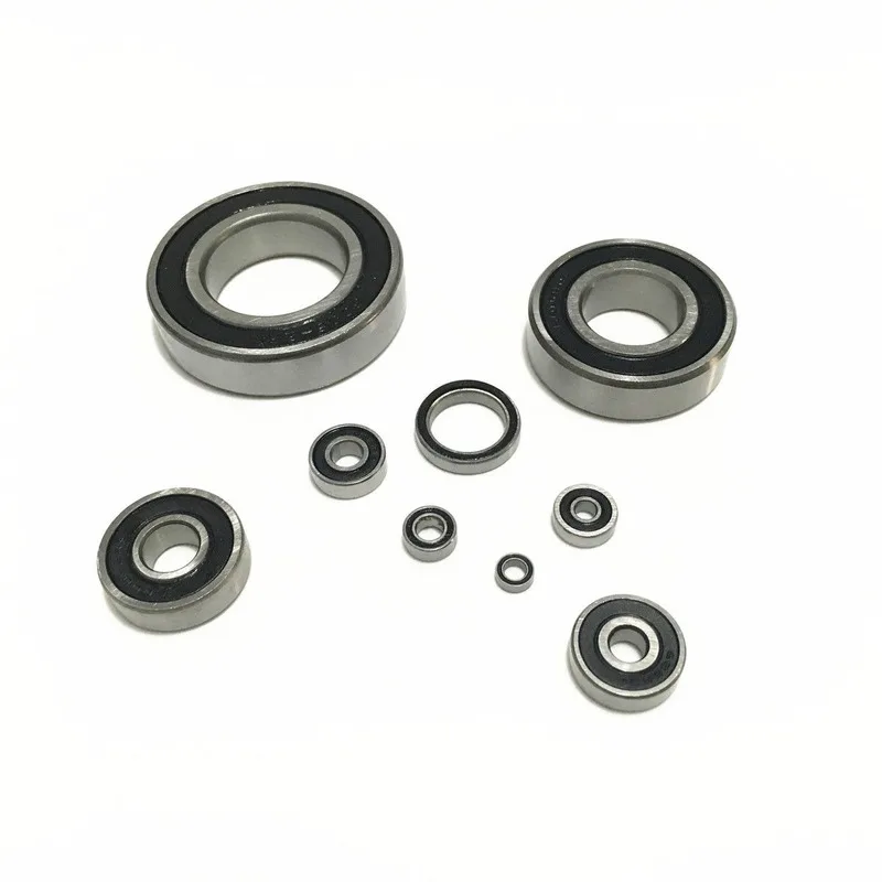 

10pcs/Lot Deep Groove Ball Bearing 6000 6001 6002 6003 6004 6005 6006 2RS Rubber Sealed Bearing Steel Miniature Bearing Metal