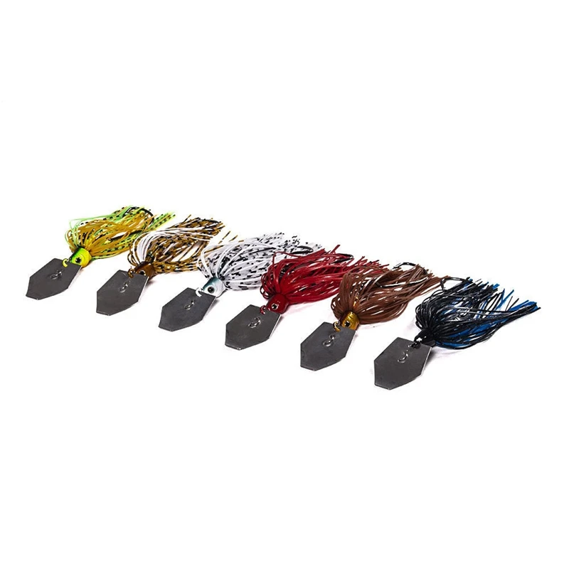 

6 Pieces Fishing Lures Flipping Bladed Jigs For Bass Saltwater Fishing Baits Crappie Lure Trout Chatter Bait Beard Bait