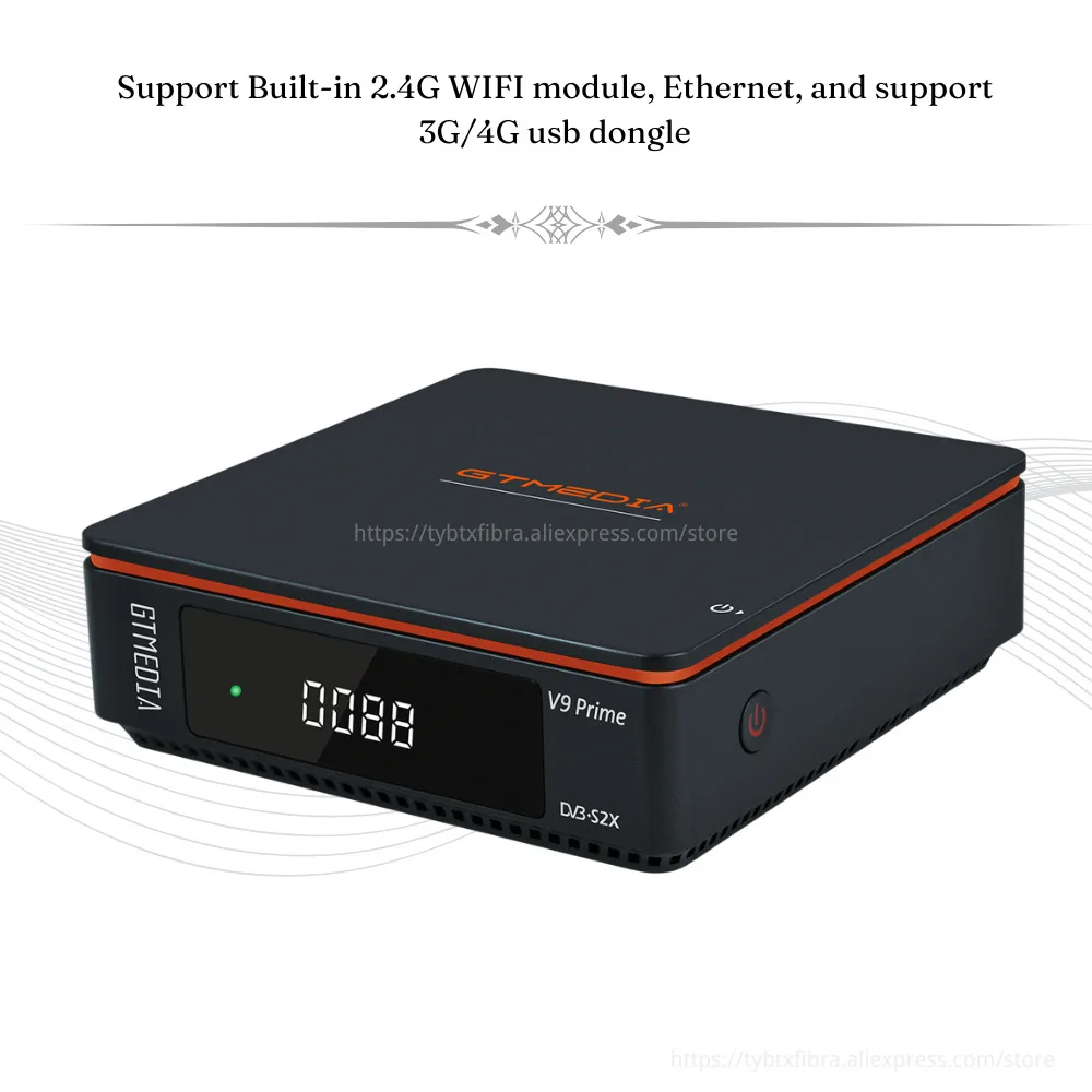 Спутниковый ресивер GTMEDIA V9 Prime mars DVB-S/S2/S2X HEVC основной 10-профиль Встроенный 2 4G WIFI 1080P