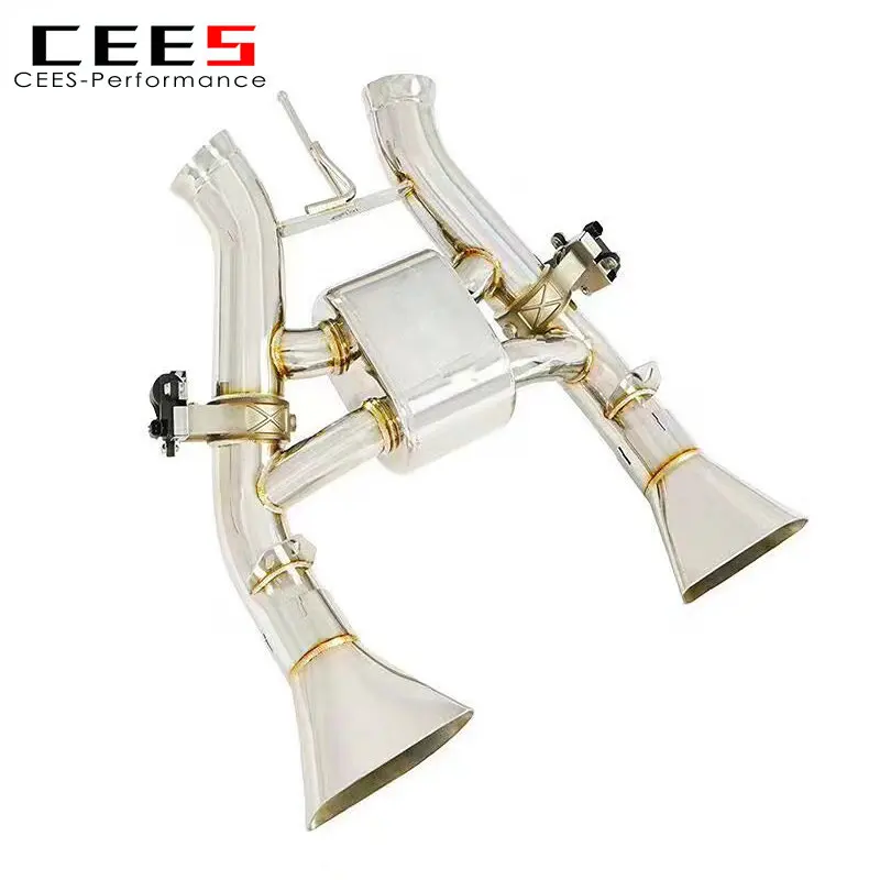 

Выхлопная труба CEES Catback для Mclaren MP4-12C 3,8 T 2012-2014, выхлопная труба из нержавеющей стали