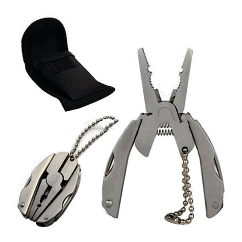 

Портативные многофункциональные складные плоскогубцы из нержавеющей стали складной нож брелок отвертка для кемпинга выживания Инструмен...