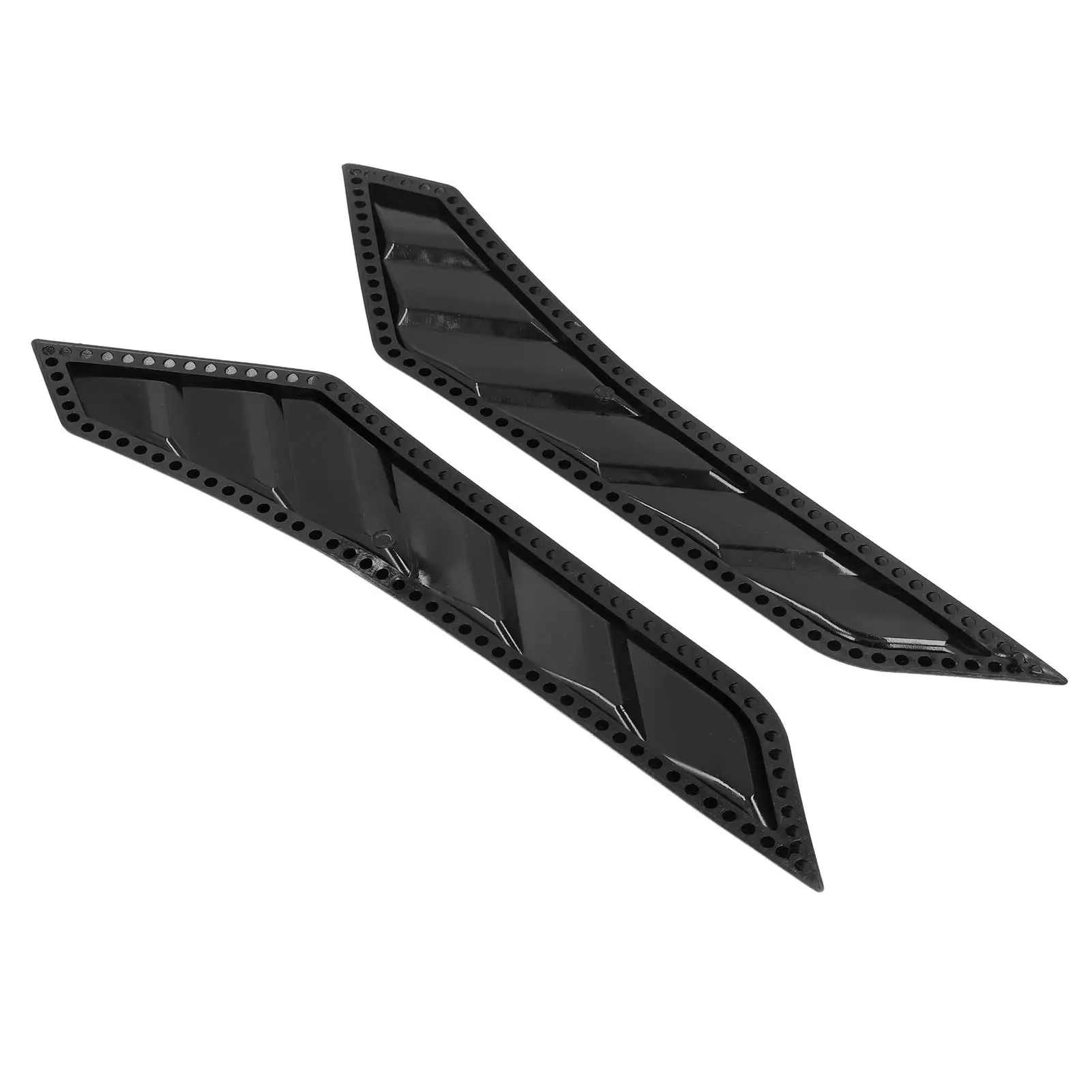 2 шт. глянцевый черный капот вентиляционные отверстия резиновая крышка переднего