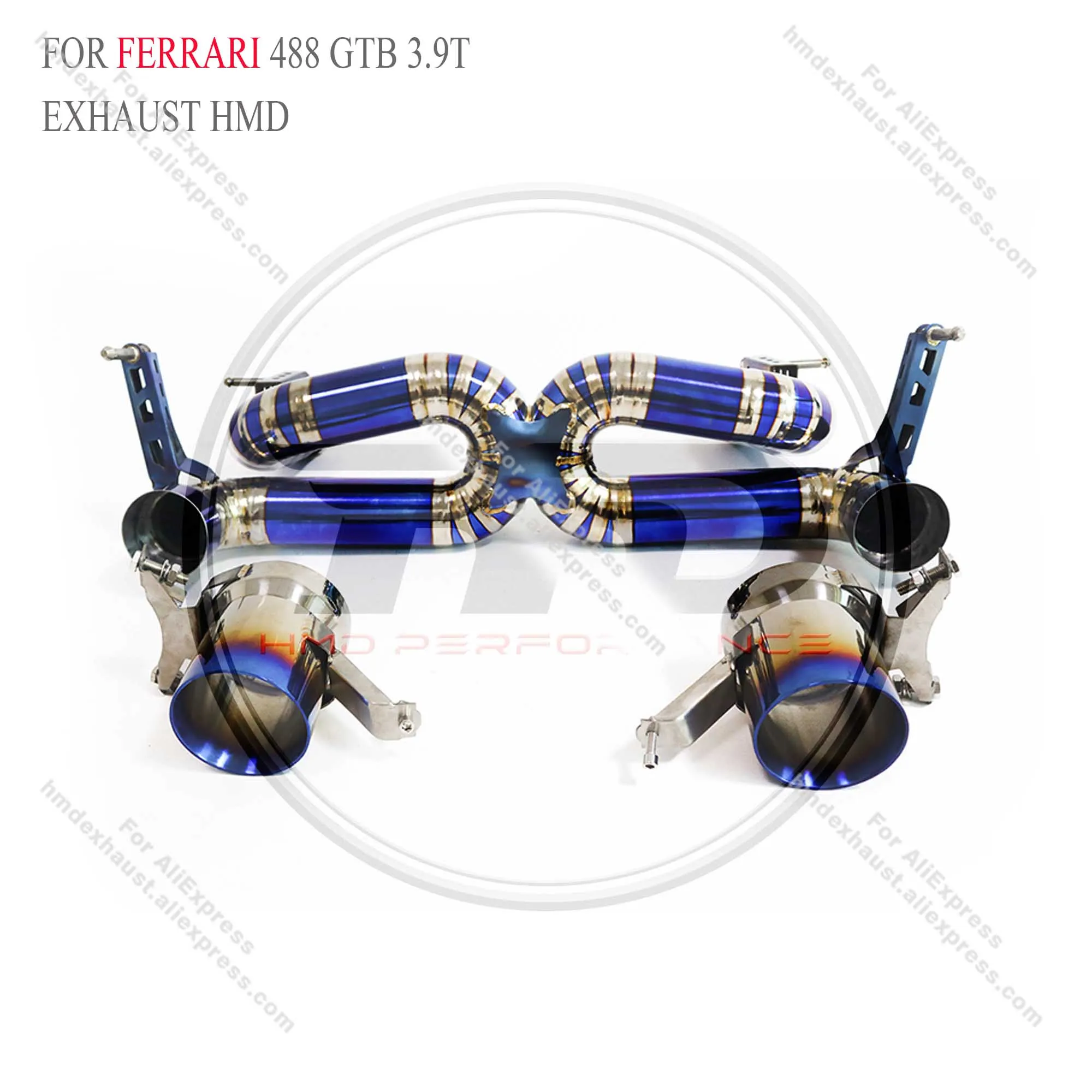 Титановая выхлопная система HMD Performance Catback для Ferrari 488 Pista Spider GTB 3 9T глушитель