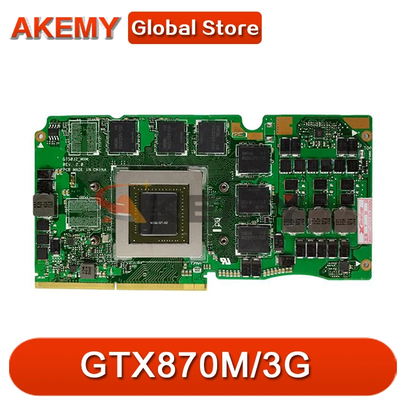 

G750JS_MXM_N15E-GT-A2 VGA GTX870M/3G Graphic Card For Asus ROG G750JS G750J G750JZ Laptop Video Card 100% Tested