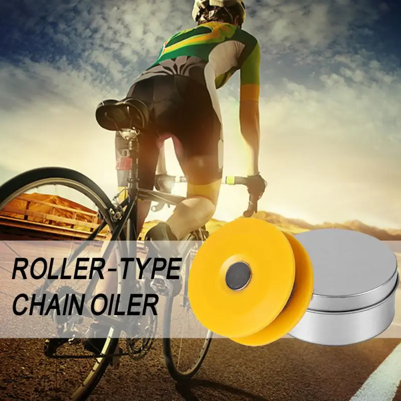 

Bicycle Chain Roller Oiler Bike Chain Washer Wool Lube Oil Lubricator Anti-resistance Repairing Elements Bike Chain Repair Tool