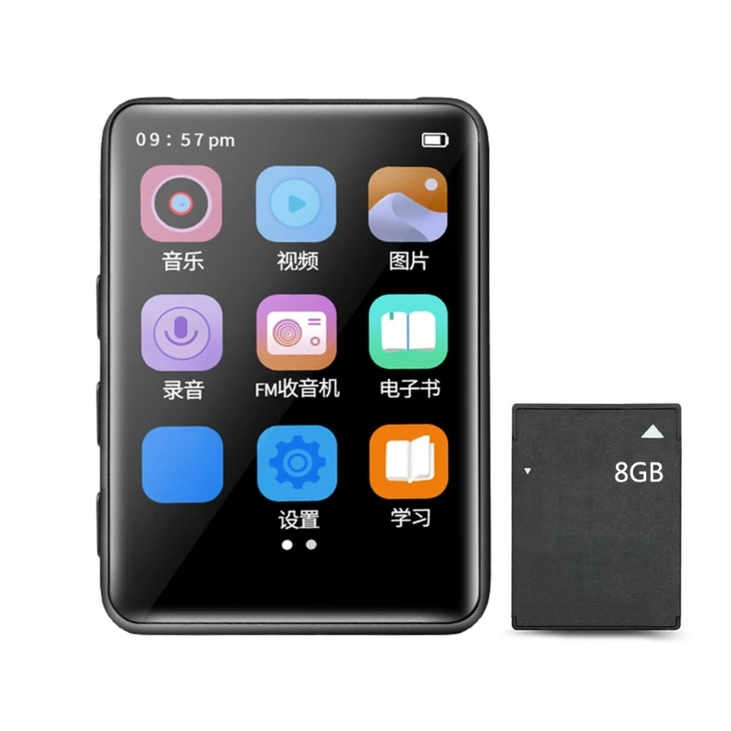 

Portable MP3 Player Full Screen Stereo Music Media Player 2.4inch with FM Radio
