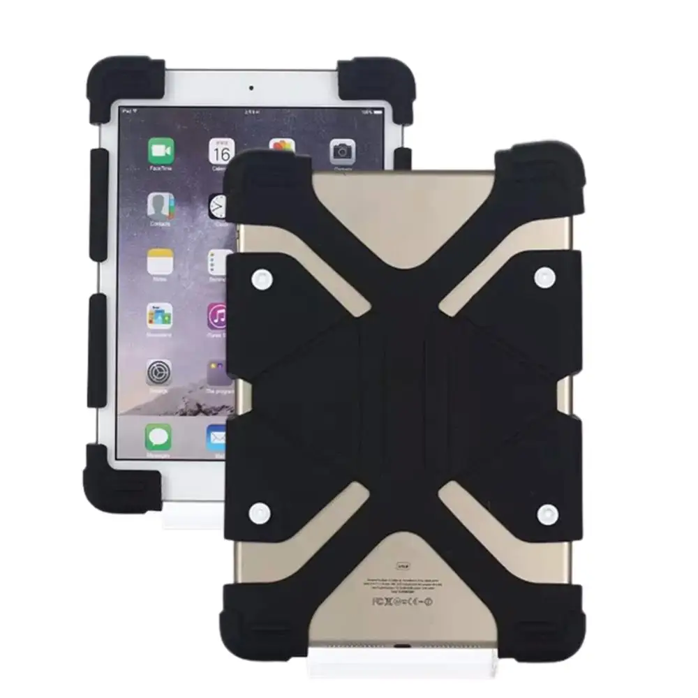 

Universal 7.0"-8.0" 7.9"-9" 8.9"-12" Tablet Case Silicone Stand Cover for iPad Pro 11 Air 4 2020 Samsung Tab A 10.1 8.0 2019