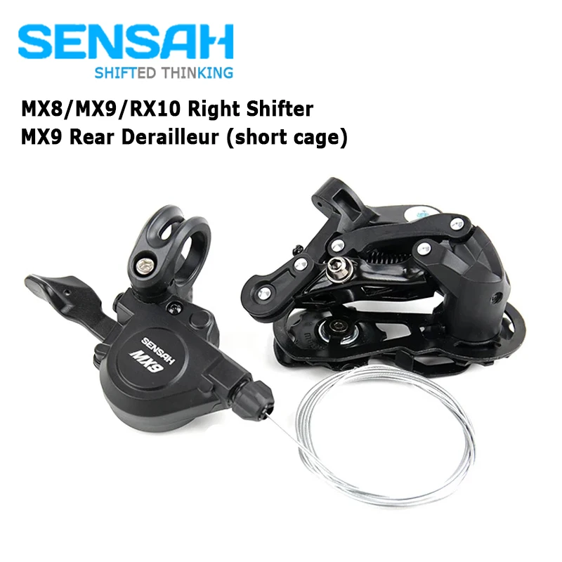 SENSAH MX9 8/9/10 задний переключатель скорости SS короткая клетка с MX8/MX9/RX10 рычаг