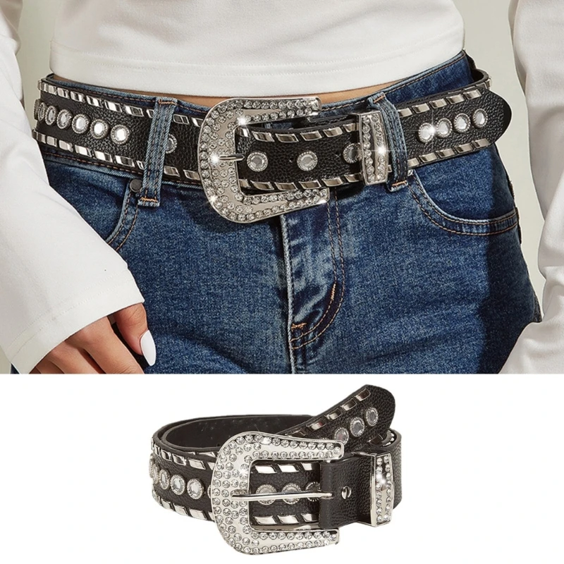 Universal  Buckle Waist Belt for Adult Pin Buckle Belt for Jeans Skirt 066F