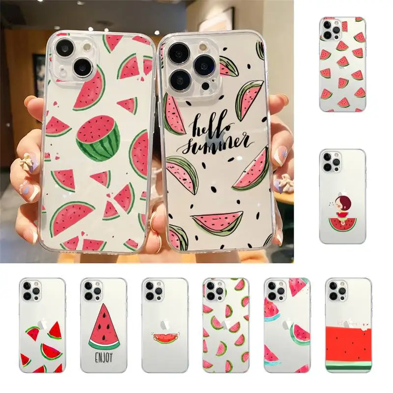 

Cute Summer Fruit Watermelon Phone Case For Iphone 7 8 Plus X Xr Xs 11 12 13 Se2020 Mini Mobile Iphones 14 Pro Max Case