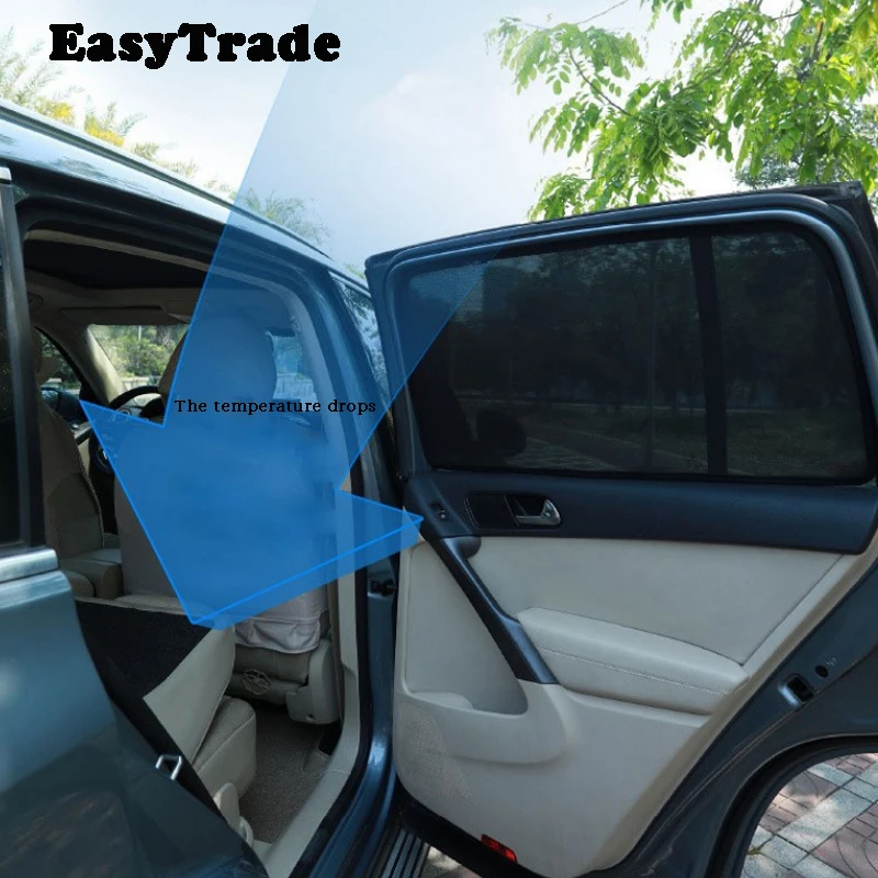 Автомобильный сетчатый солнцезащитный козырек для Chevrolet Trax Tracker 2014-2024 боковых