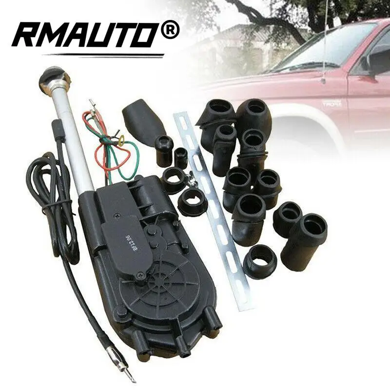 

Universal Car AM FM Radio Motor Power Booster Antenna Electric Aerials Automatic Telescopic For Mercedes Toyota Jeep KIA VW Audi