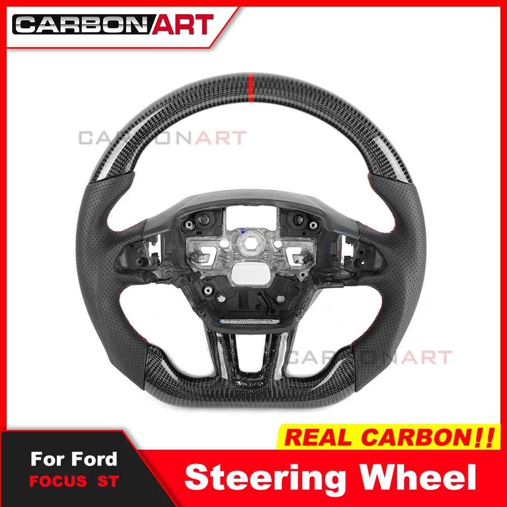 

Matte Carbon Fiber Car Steering Wheel For ford focus ST rs Custom Steering Wheel For FORD RS