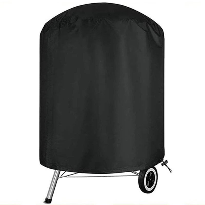 

Outdoor Barbecue BBQ Cover Waterproof Grill Covers Round Anti-Dust Rainproof Resistant Protector for Charcoal Barbecue