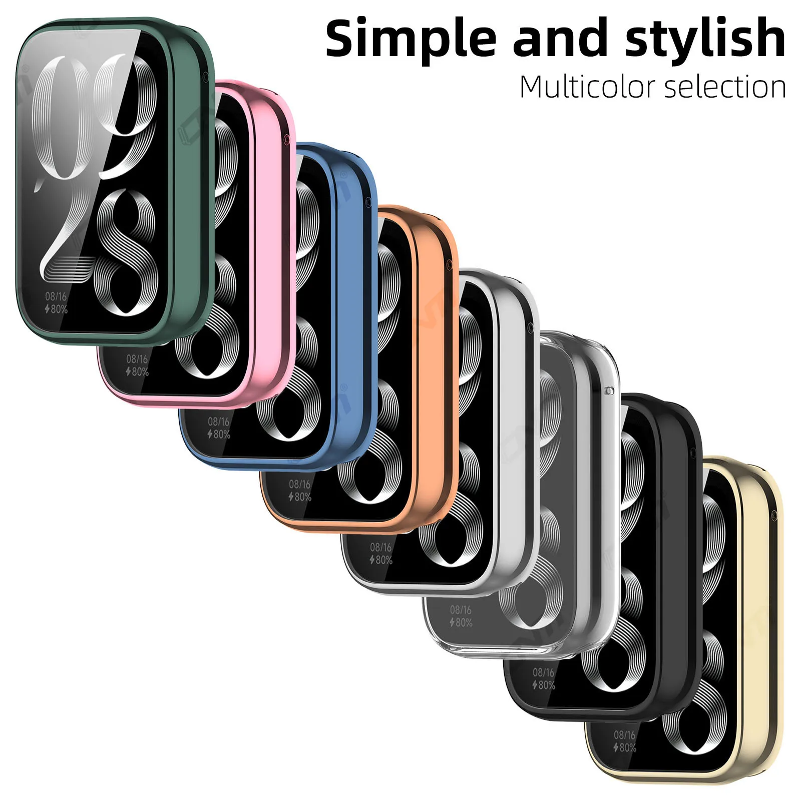 Чехол для часов Xiaomi Mi Band 9 Pro защитная пленка экрана с полным покрытием мягкий