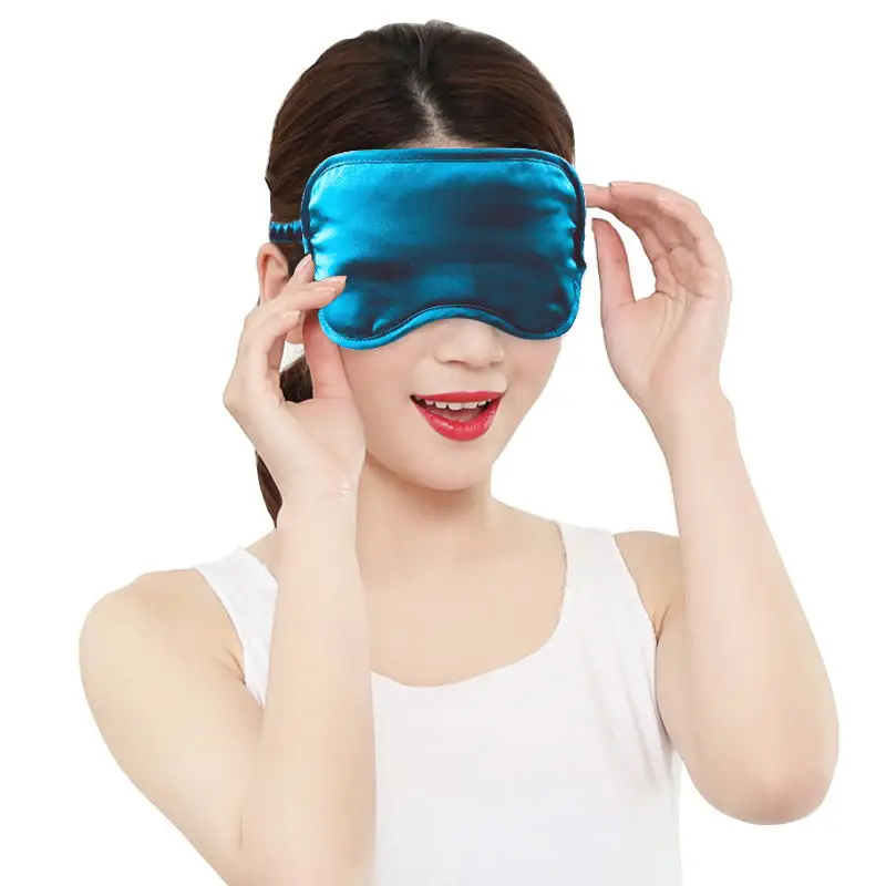 Маска для глаз из 100% натурального чистого шелка переносная дышащая мягкая маска