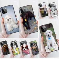 for womens for iphone 13 12 11 pro max 6 x 8 6s 7 plus xs xr mini 5s se 7p 6p dog puppy puppies black hoesjes fashion etui 3d