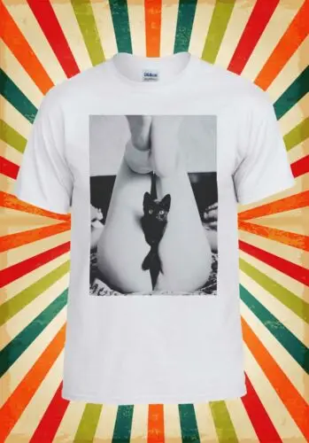 Черная кошка киска котенок Сексуальная Девушка Мужчины Женщины жилет майка