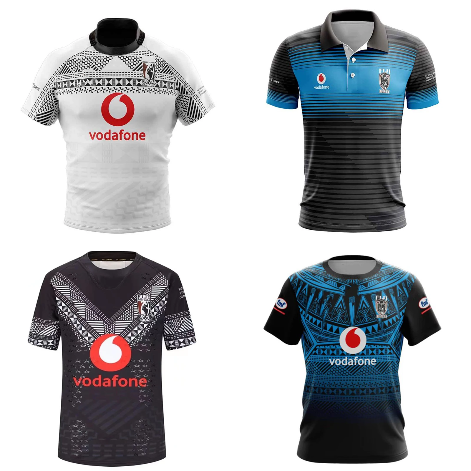 

2022 Спортивная футболка для регби Фиджи BATI S-5