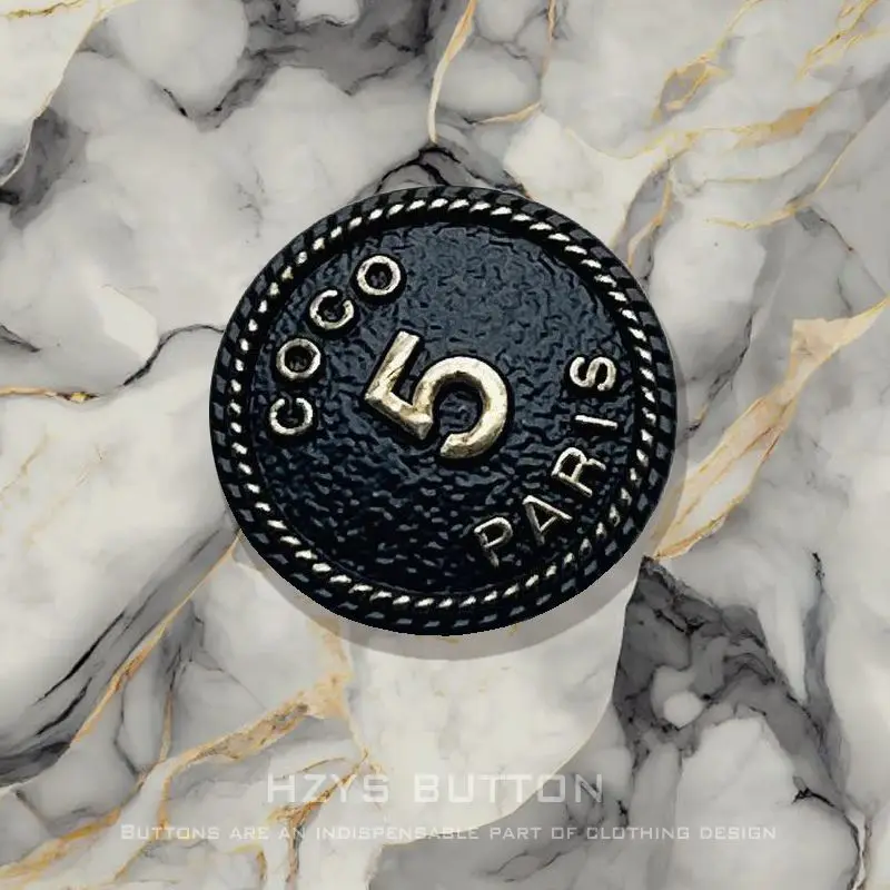 _ 5 круглые металлические роскошные дизайнерские швейные пуговицы с пятью