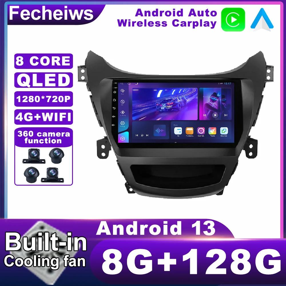 

Android 13 для Hyundai Elantra Avante I35 2011 - 2013 автомобильное радио DSP No 2din BT Мультимедиа Видео QLED навигация GPS AHD ADAS