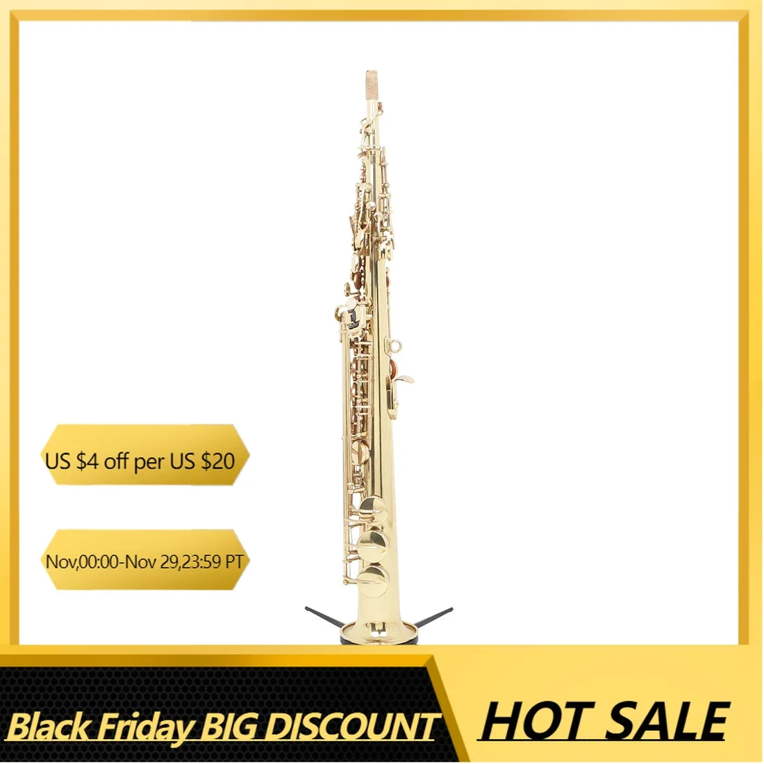 

Metal Stand For Soprano Saxophone Saxophone Stand 5-legged Foldable ABS Portable Detachable Stand Woodwinds Accessories