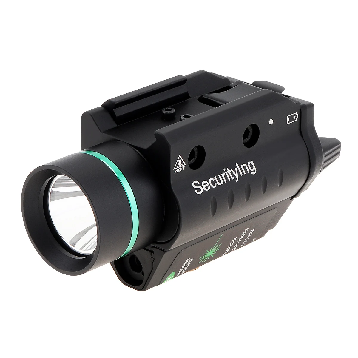 

GF02 300 Lumen 2 in 1 Tactical Mini Flashlight with 3 Modes Light Fit for Pistol Handgun Shotgun with 20MM Width Picatinny Rail