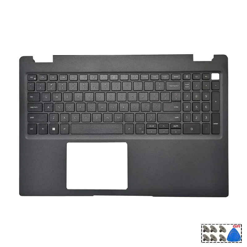 Фото Для Latitude 3510 E3510 L3510: задняя крышка экрана, верхний корпус, передняя рамка, US/UK/SP/LA/FR/RU, упор для рук, верхняя часть с тачпадом, петли, нижняя крышка. №5