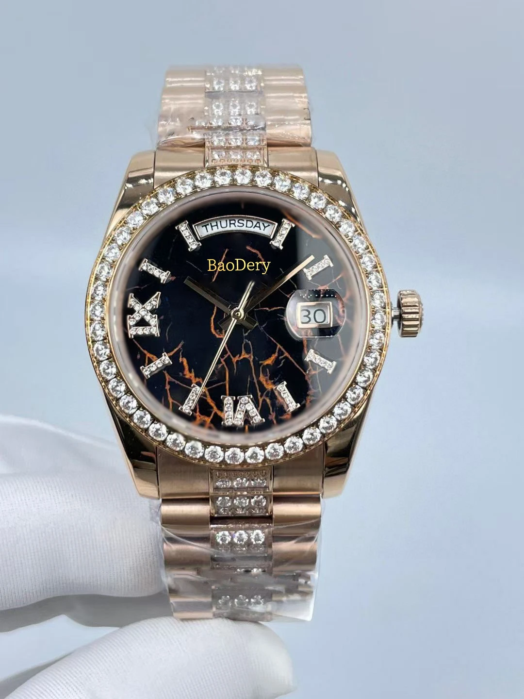 Пользовательский логотип 36 мм. Высококачественные женские часы с бриллиантами