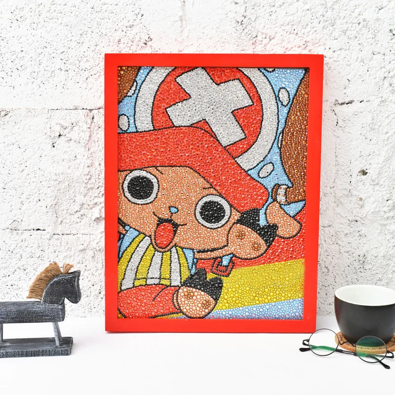 

One Piece DIY diamond painting full of diamonds new cartoon cartoon characters children's diamond cross stitch Luffy Chopper