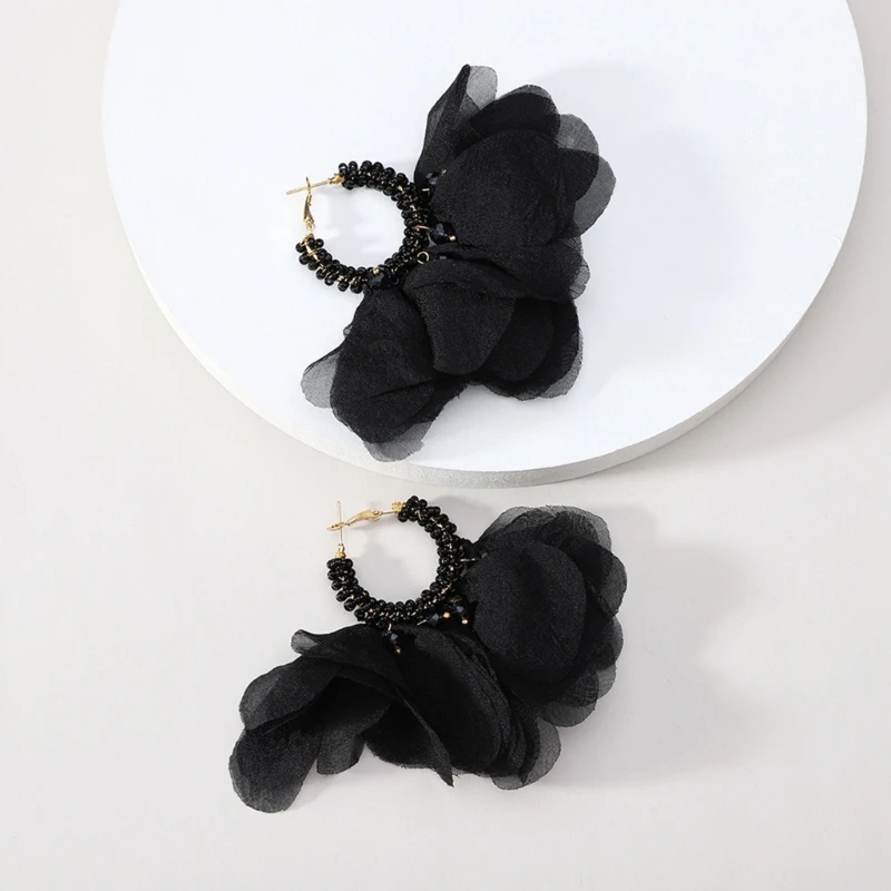 

Bohemian Floral Tassel Earring Multicolored Flower for Women Statement Jewelry
