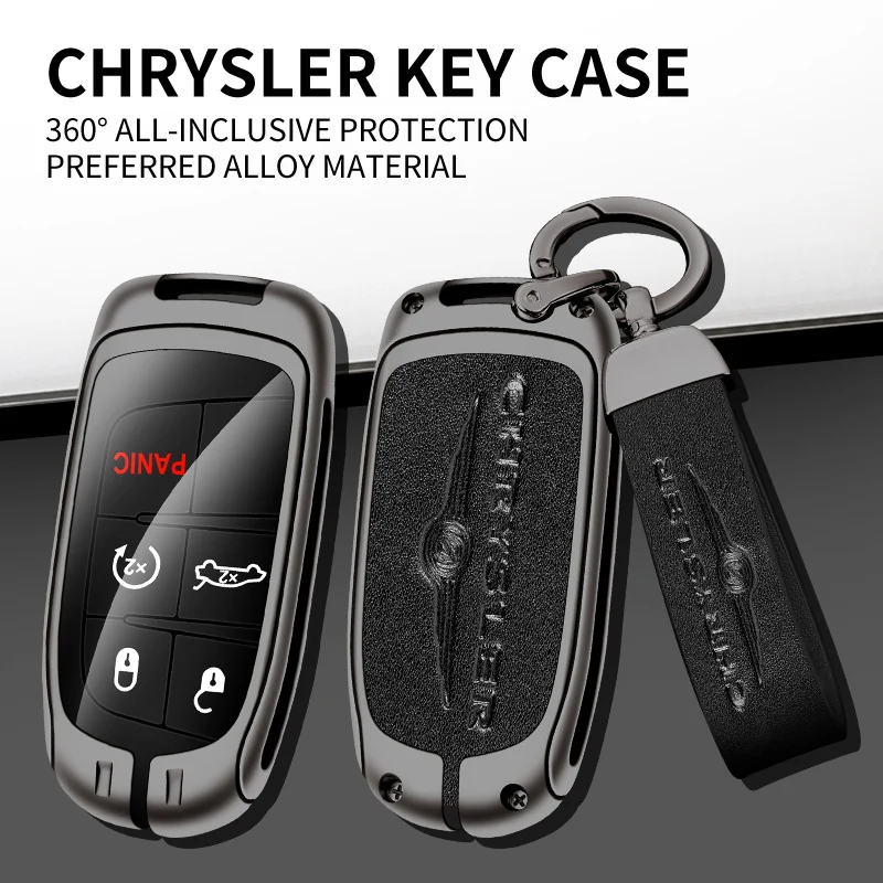 

Car Key Fob Cover Case Protect Shell Holder Set For Chrysler 300c Android Town Country Grand Voyager PT Cruiser Pacifica Aspen