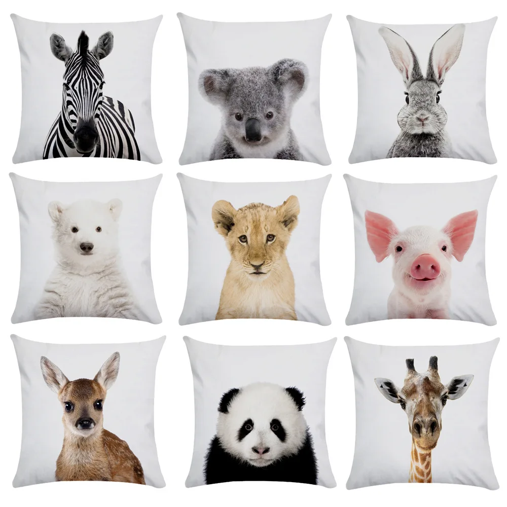 

girafa fronha de pelúcia curto almofada travesseiro caso decoração casa imagem capa de almofada para casa sofá decoração