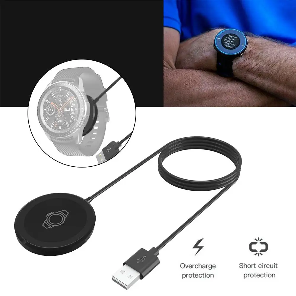 

Новинка 1 м кабель для быстрой зарядки для Samsung Gear S2/S3 47 мм зарядное устройство для часов Samsung Galaxy Watch 5 Pro Watch 4 Classic Active 3 L2X5
