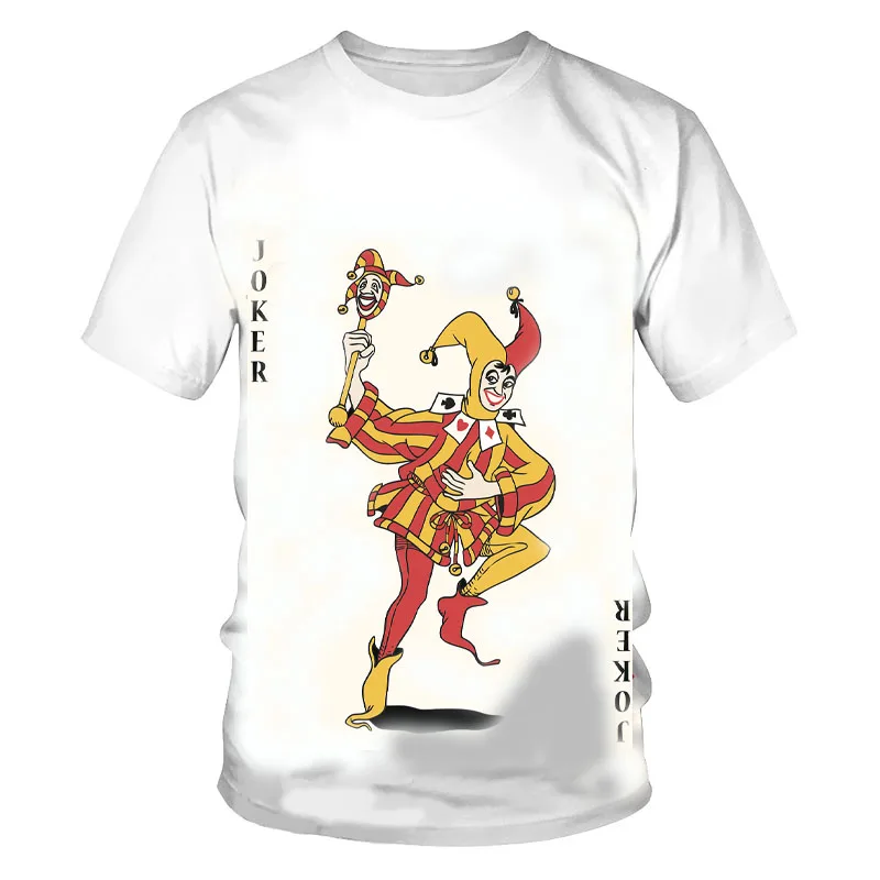 Футболка мужская и женская с принтом игральных карт 3D-принтом