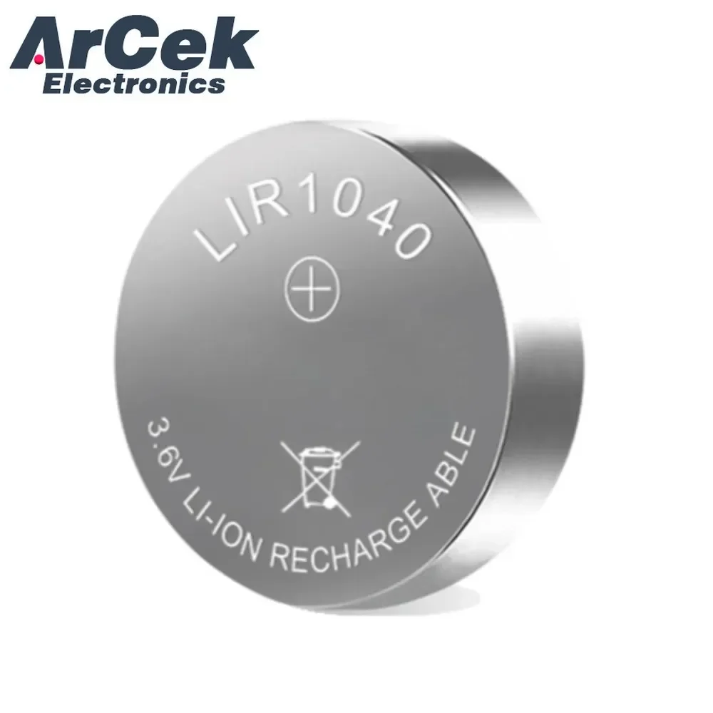 2 шт. Литиевые батарейки Carooles LIR1040 3 6В 35 мАч