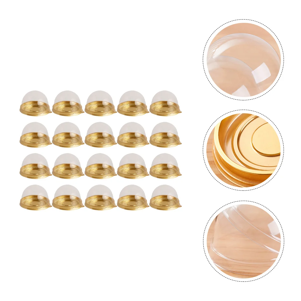 

Cupcake Box Boxes Clear Dome Mini Holder Bakery Dessert Packing Container Mooncake Gift Cake Muffin Muffins Individualyolk Egg