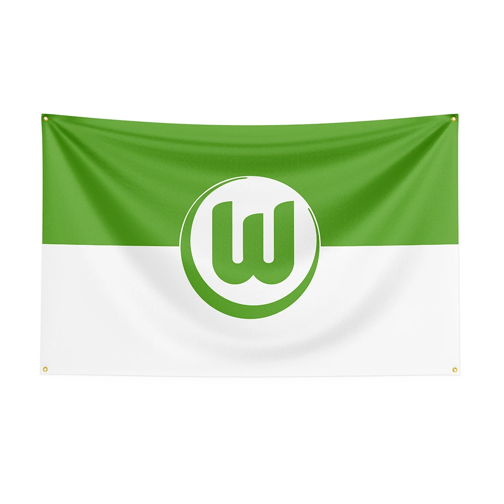 

3x5 VfL Wolfsburg Flag Polyester Printed Racing Sport Banner For Decor