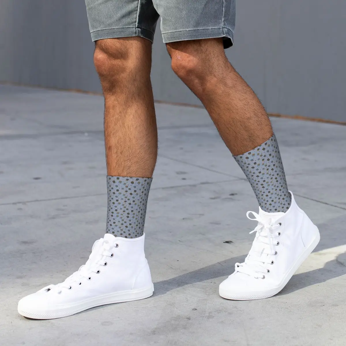 Забавный глюкометр модель 1 спортивные носки средней длины с черной подошвой для