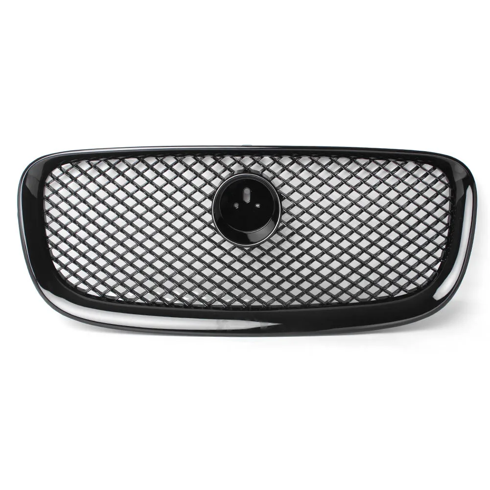 

Передний гоночный гриль с логотипом для Jaguar XF XFR X250 2012 2013 2014 2015, верхняя сетчатая решетка с фотоэлементами
