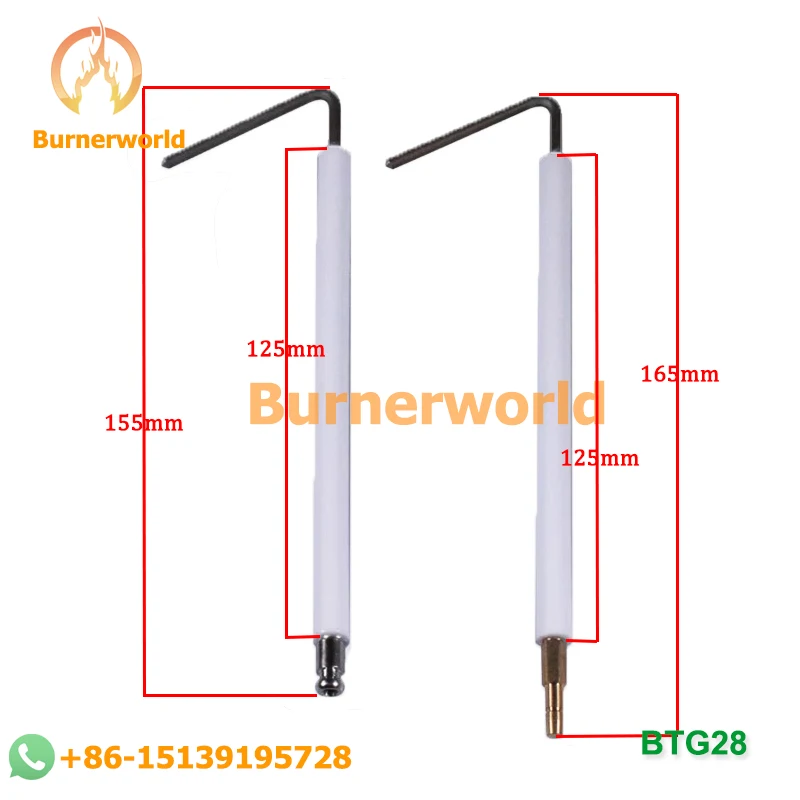 Газовая горелка Baltur BTG11 BTG15 BTG20 BTG28 Электрод зажигания Ионный зонд горелки Baltur Электрод горелки и зонд обнаружения пламени (art.: 3920cd1ecf12f) - 3920cd1ecf12f