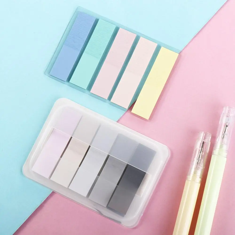 

100 sheets Morandi Index Memo Pad Sticky Note Notepad To Do List Paper Bookmark Marker School Supplies Stationery Sticky Labels